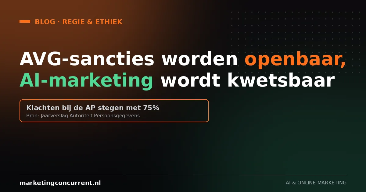 AVG-sancties worden openbaar: dit is het nieuwe risico van AI in je marketing